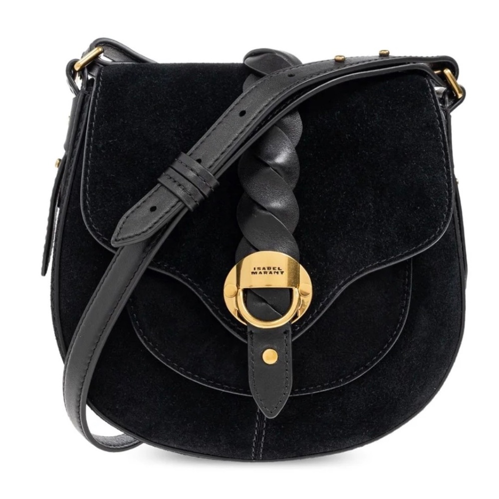 Isabel Marant Black and Gold Crossbody Bag